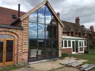 Barn conversion, Salford Priors aluminium gable window screen.JPG